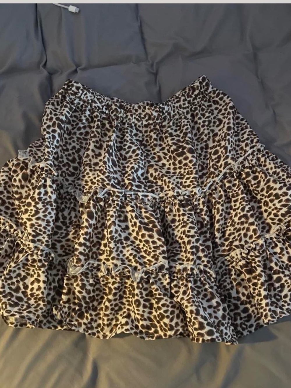 Extra small leopard skirt
